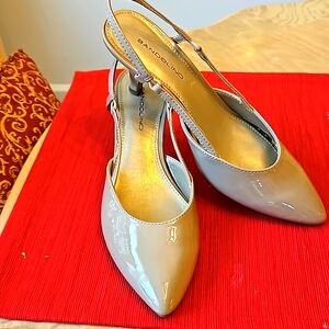 BANDOLINO slingback patent 2" heels.